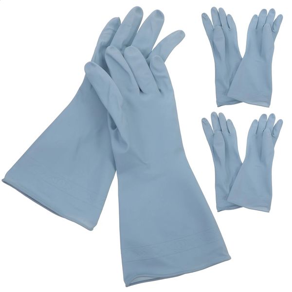 3 pairs of large kitchen utensil gloves reusable cleaning womens thin pieces 240824