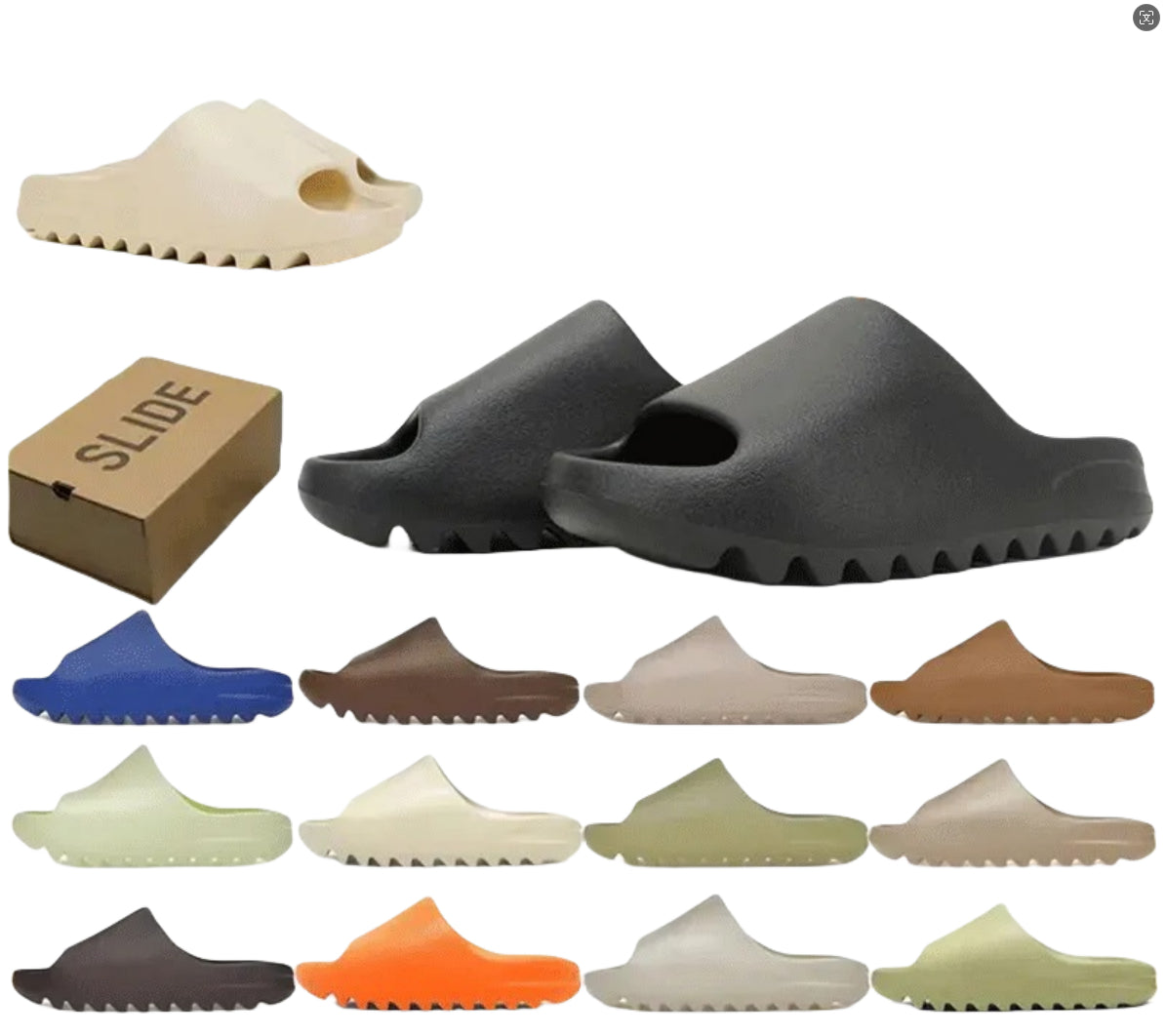 Designer Slippers Fashion Sandals Sliders Slider Mens Women Shoes Luxury Slide Onyx Bone White Resin Sand Enflame Orange Flax Green Blue Beach Men W
