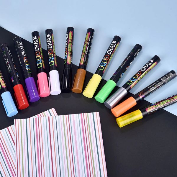 wholesale 1Pcs Liquid Erasable Chalk Marker Pens Glass Windows Blackboard Markers Stickers Liquid Ink Pen