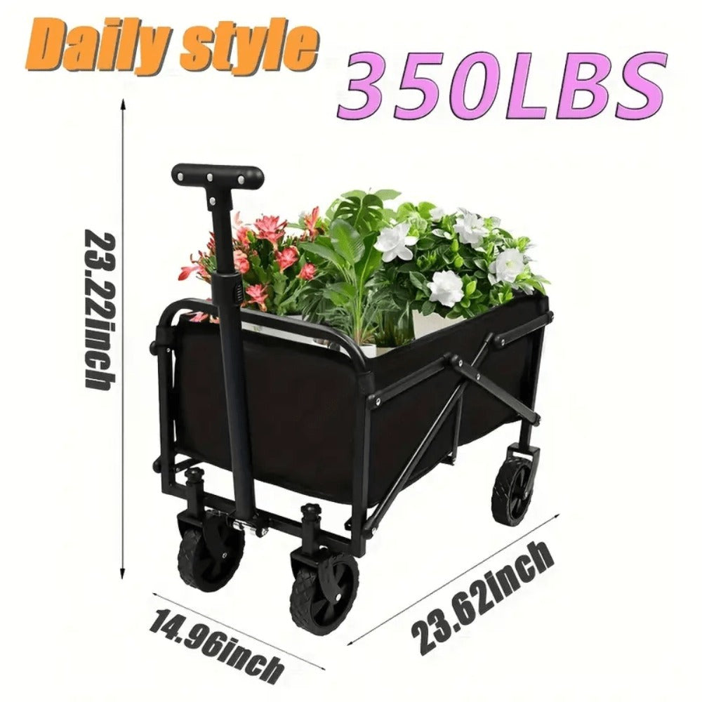 TEMU 680lbs-550lbs-350lbs Christmas Sports Equipment Transporter, Folding Cart With Fully Portable Tires, Strong Load Capacity, Heavy Duty Cart With
