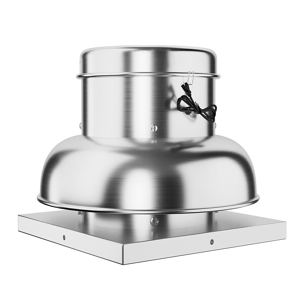 Garvee 1400 CFM Roof Fan Up-blast Restaurant, High Speed Direct Drive Centrifugal Upblast Exhaust Fan, Upgarded Motor, Roof Exhaust Fan 25.59’ Fan Bas