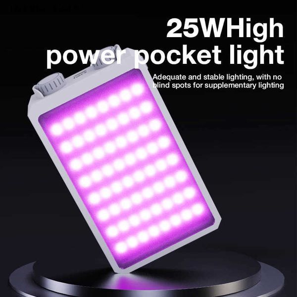 RGB Video Lights 25W High Power Photography Lighting Selfie Mini Fill Light for Camera Photo Studio Consumer Electronics J241216