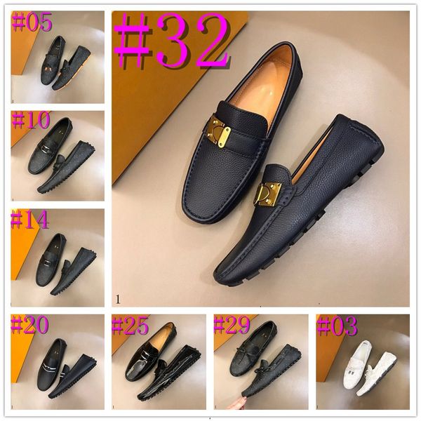 69Model Genuine Leather Mens Designer Loafers Shoes Handmade Moccasins mens dress shoes For Men Slip On Luxurious Design Casual Mocasine Hom