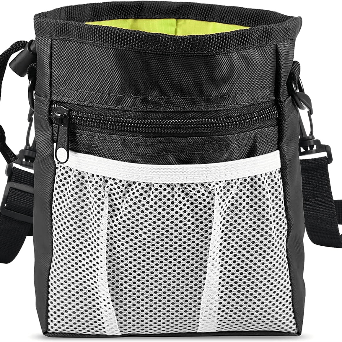 TEMU Multi-functional Dog Training Treat Pouch: Bag & Treat Pouch With Waist Belt, Shoulder Strap, Poop Bag Dispenser - Wear, Black, For Small To