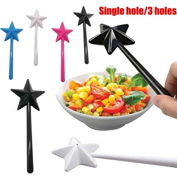 Portable Salt Pepper Shakers Refillable Magical Star Wand Spice Dispenser Seasoning Shaker Set Kitchen & Dining BBQ Supplies