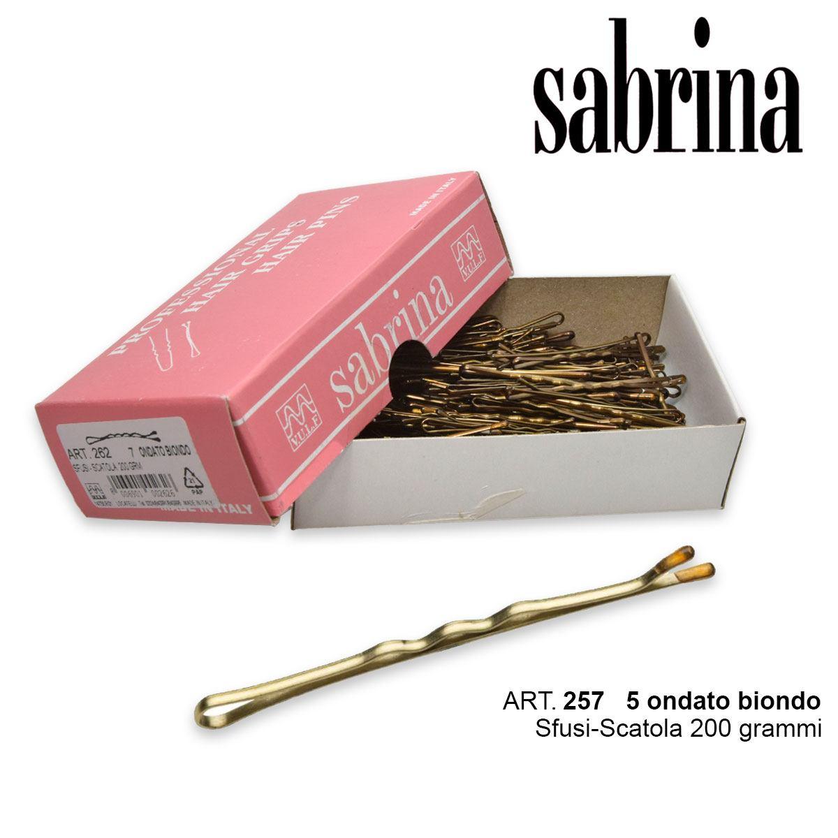 Sabrina kulklämma nr.5 ob-sc 200 gram blond vågig