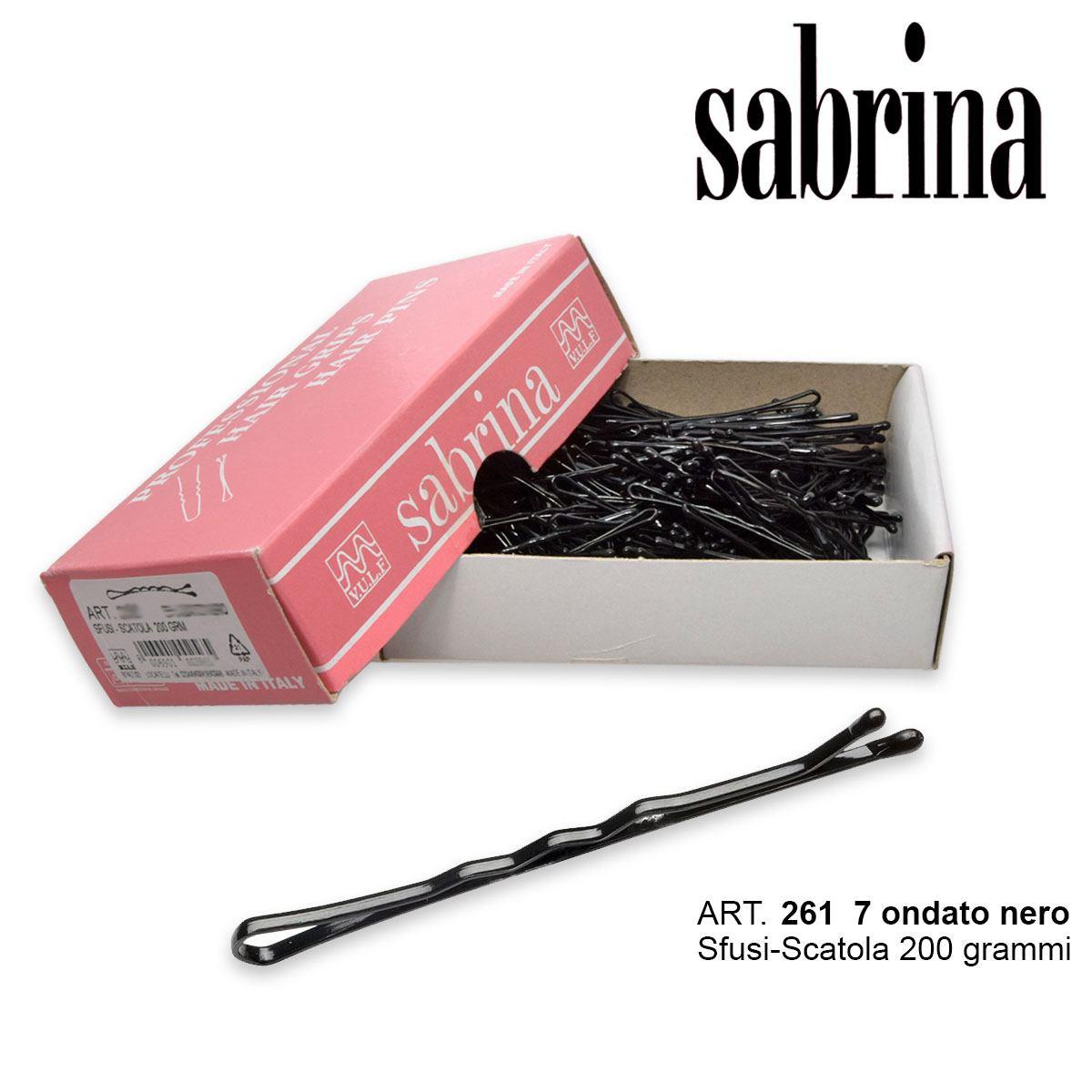 Sabrina kulklämma n.7 på-lös 200 gram svart vågig