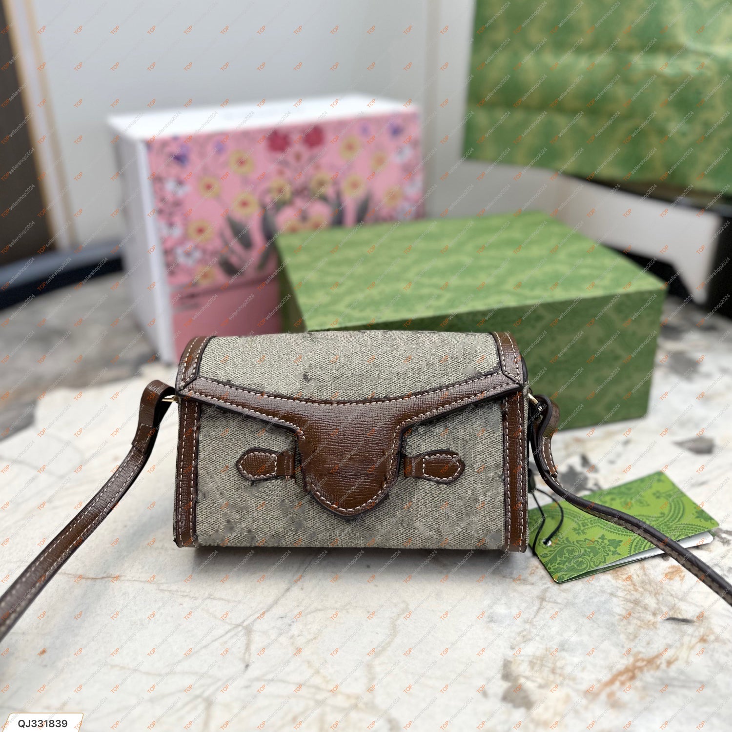 Designer Purse High Quality 19 55 Canvas Leather Women&#039;s Fashion Shoulder Bag Horse Bit Luxury Women&#039;s Handbag Mini Phone Bag Camera Bag