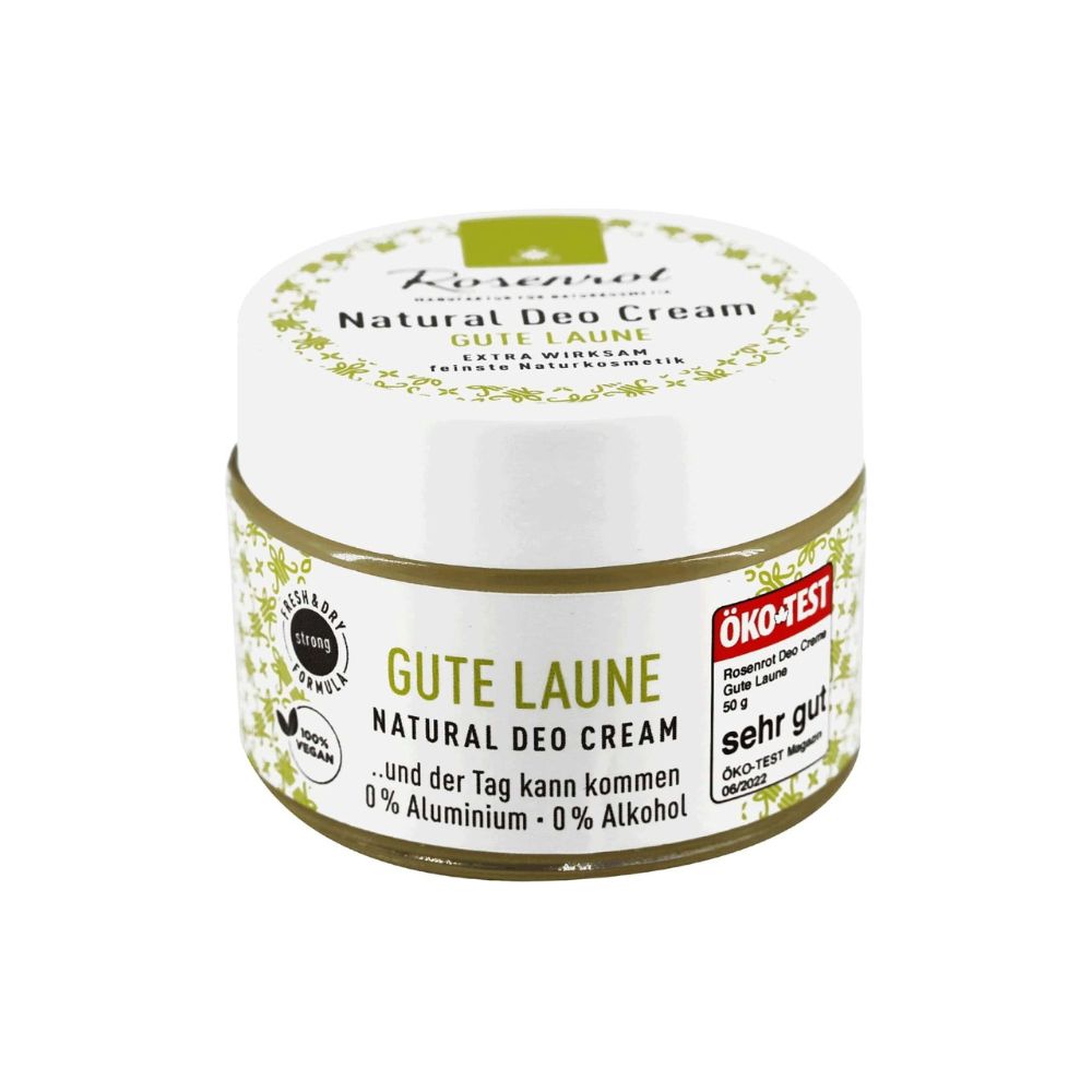 Rosenrot Creme-Deodorant, Gute Laune (50 g)