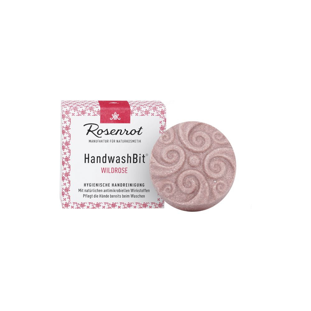Rosenrot HandwashBit® Solid Hand Cleanser "Wild Rose", 60 g