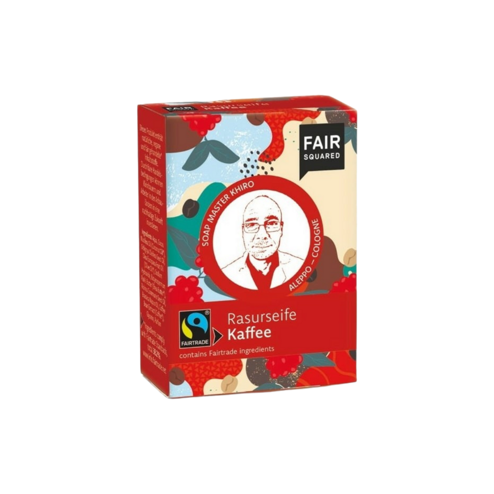 Fair squared Jabón de afeitar Fairtrade Coffee Edición Aniversario 80g