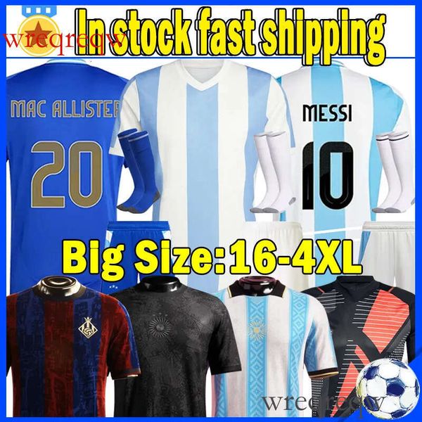 XXXL 4XL 2024 Argentinas Soccer Jerseys 50th anniversary MeSsIs MARADONA J.AAREZ Player Version Football Shirts 24 25 L.MARTINEZ goalkeeper