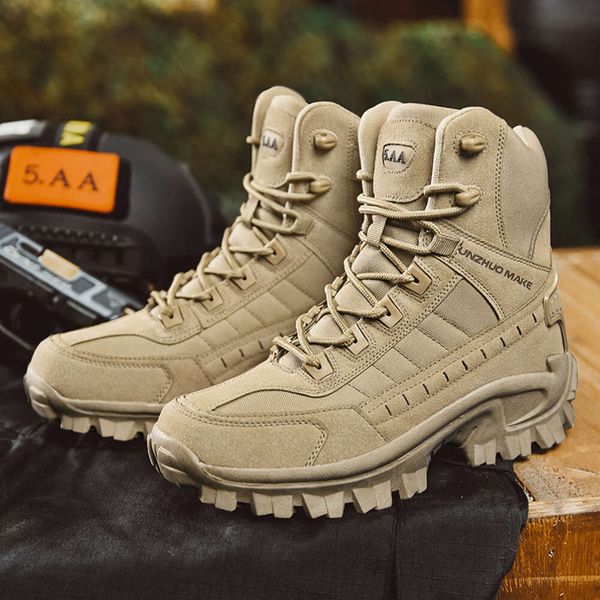 2022 New Winter Footwear Military Tactical Mens Boots Special Force Leather Desert Combat Ankle Boot Army Men&#039;s Shoes Plus Size dhshoes