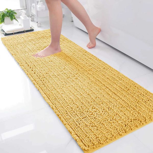 Olanly Luxury Chenille Bath Mats Extra Soft Thick Absorbent Bathro Rug Mat New Bathro Mats Washable Cozy Bath Mat For Shower Z250211