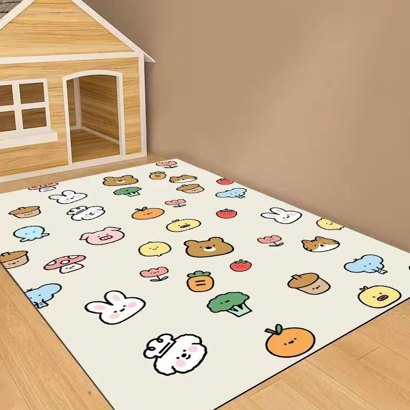 Cartoon Pet Floor Mats Non-slip and Dirt-resistant Carpet Easy To Care for Kitchen Mats