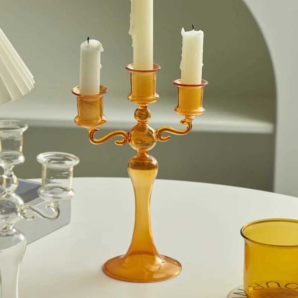 Candle Holders 3 Heads Candle Holders Candlestick for Home Decoration Holiday Candle Stick Wedding Christmas Candle Holder Centerpieces
