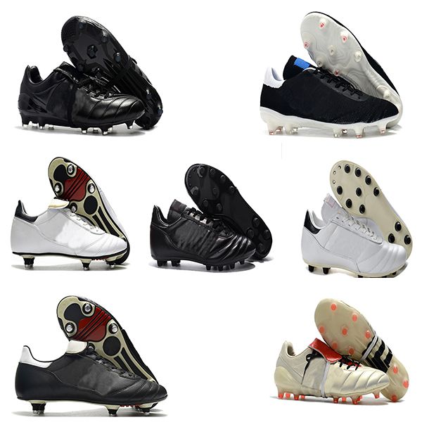 Mens football boots crampon Classics Mens Soccer Shoes low top broken nails artificial grass long nails Eternal Class Leather Football Boots