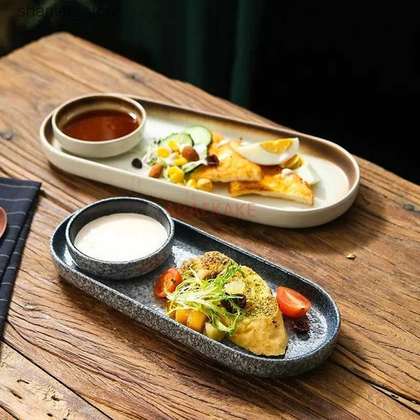 Dishes Plates Large tablet computers snack boards western restaurants Dim sum boards fried chicken wings French fries plates L240910