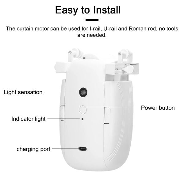 Tuya ZigBee-Wifi-BT Intelligent Curtain Motor Electric Curtain Robot Auto Opener No Wiring Support APP Remote Control Timer