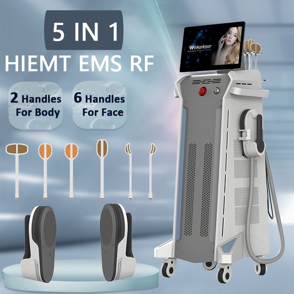 EMS body sculpting machine EMS face firming EMSlim weight loss 50% cellulite removal HIEMT muscle stimulator