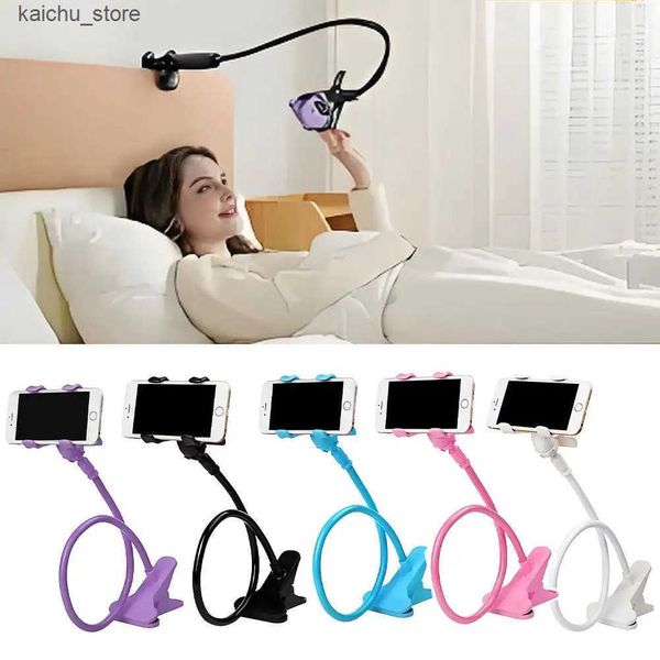 Mounts Holders 360 Rotatable Mobile Portable Flexible Support Telephone Clip Bracket Holder Bed Lazy Mount Phone Cell Deskto K1H3 J241217