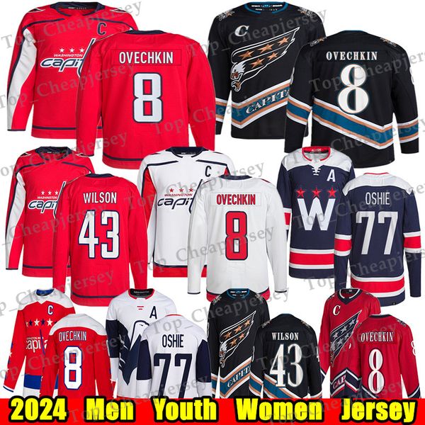 #8 Alex Ovechkin washingtons hockey jersey capital jersey Dubois TJ Oshie Tom WilsonS Andrew Mangiapane Jakob Chychrun Charlie Lindgren Nick