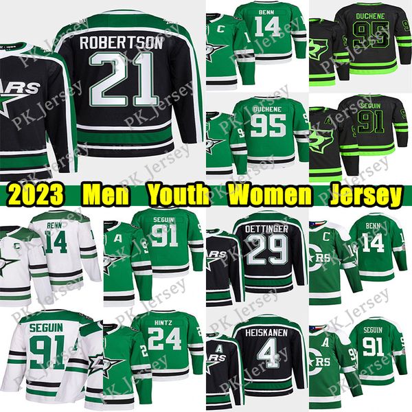 #21 Jason Robertson Reverse Retro hockey jersey #29 Jake Oettinger Jamie Benn Tyler Seguin Miro Heiskanen Joe Pavelski Roope Hintz Ryan Sute
