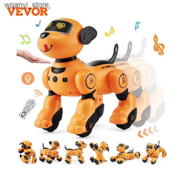 Electronics Robots VEVOR remote control robot dog toy dog programmable intelligent interactive robot pet children singing and dancing RC stu
