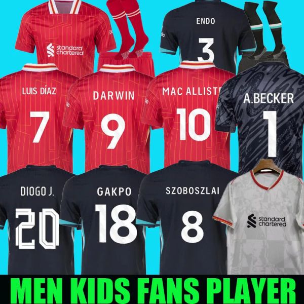 24-25 soccer jerseys 2024 2025 Camiseta men kids kit short sleeve football shirts maillot de foot home red away third fans version player un