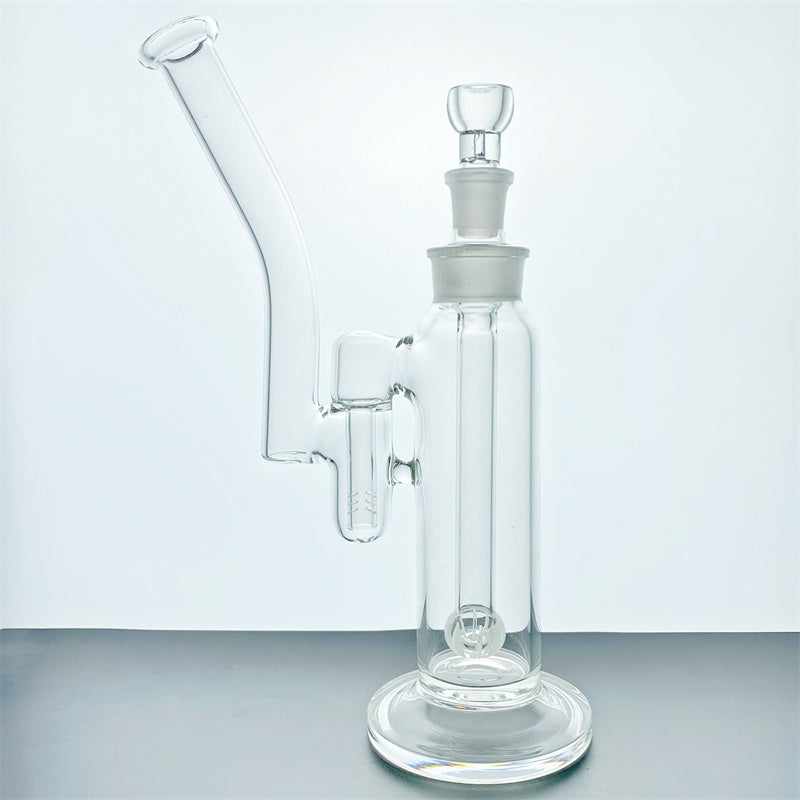 Glass bong easy to clean bubbler glass smoking pipe water pipes bongs with 1 perc removable parts (GB-296)