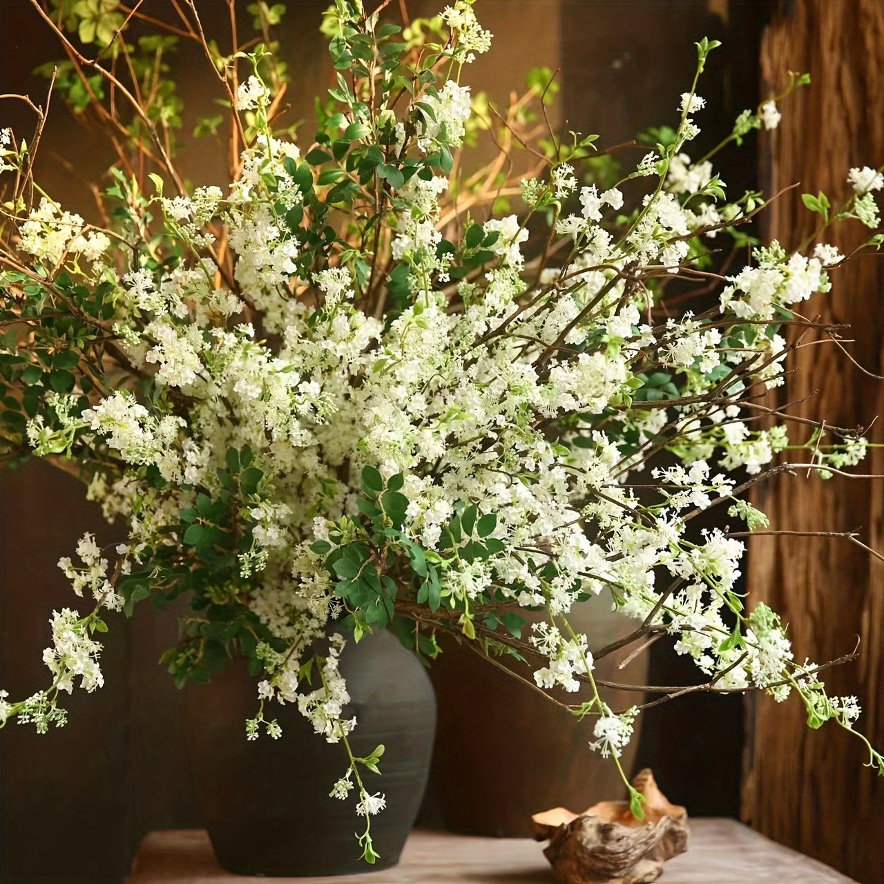 TEMU Planting 63pcs Of White Decorative Flowers Is Suitable For Home Decoration, Wedding Decoration, Hotel Decoration, Photography Decoration,