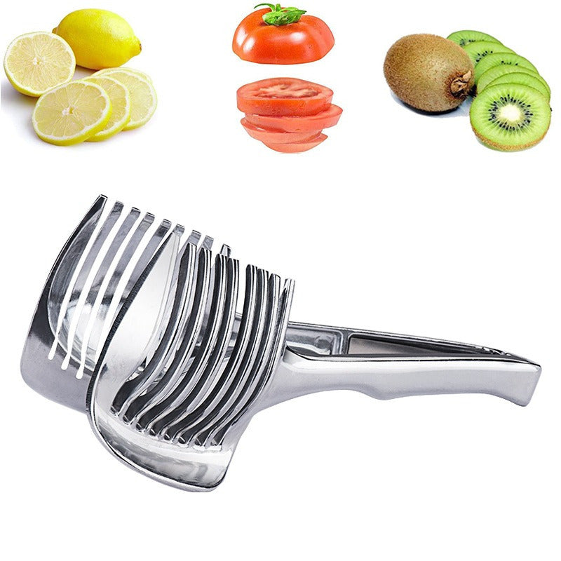 TEMU This Stainless Steel Kitchen Utensil Slicing Easy And Effortless! Tomatoes, Lemons, And Onions! Kitchen Supplies