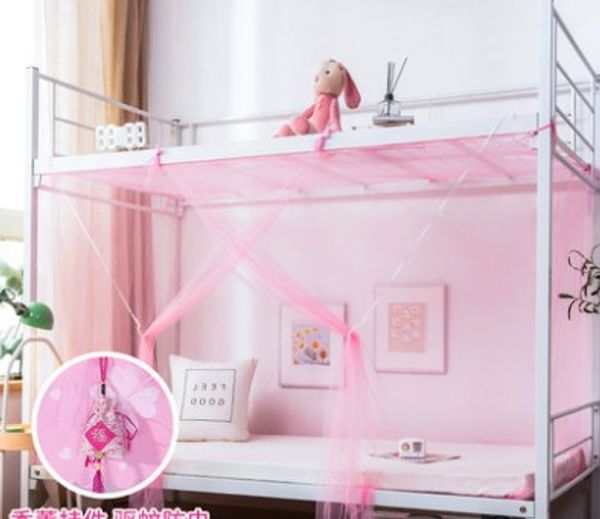 1 meter 1.2m Student dormitory mosquito net single bed quadrate zipper nets home Repellent Tent Insect Reject Curtain