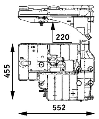 Expansion Tank, coolant MAHLE ORIGINAL CRT 37 000P