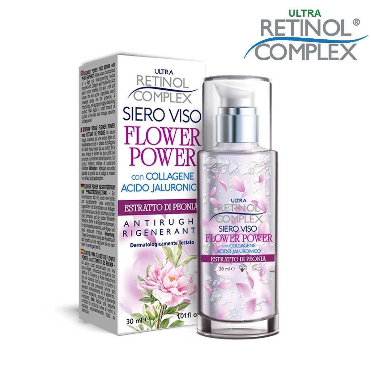 Retinolkomplex flower power ansiktsserum med pionextrakt 30 ml