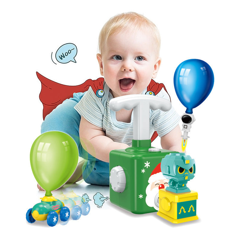 Hand Pressurized Air Pneumatic Power Drive Inertial Scooter Inflatable Balloon Car