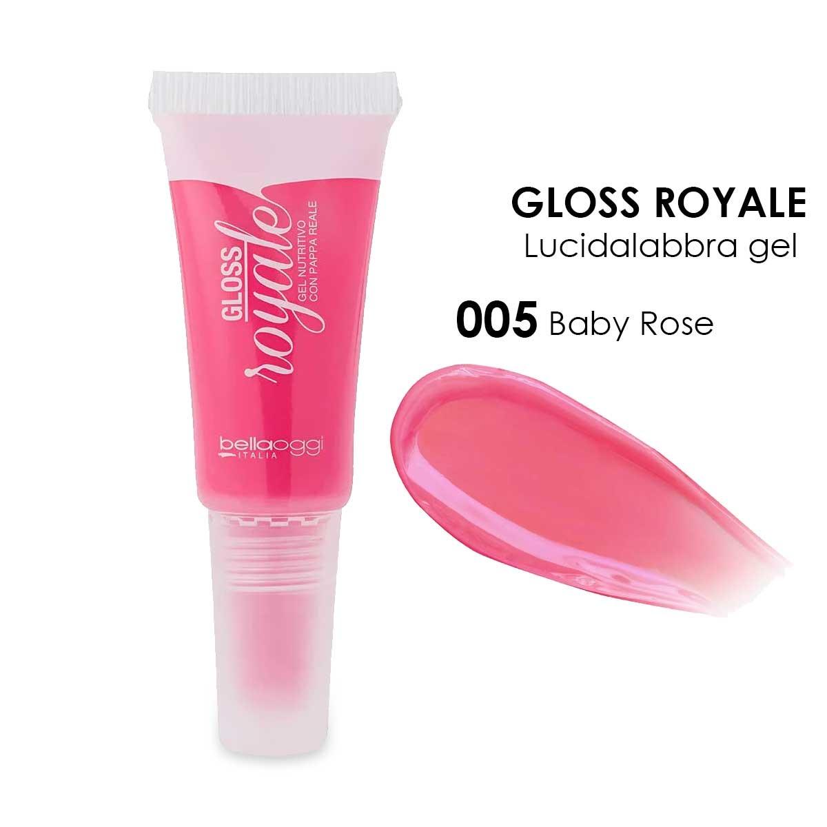 Bella oggi gloss Royale gel lipgloss med dronninggelé babyrose 005