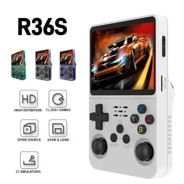 R36S Retro Handheld Console Linux System 3.5 Inch IPS Sn Portable Pocket Video Player 64GB Games Gifts Z241219