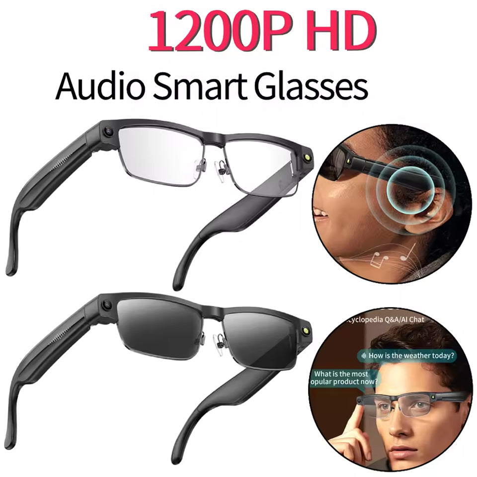 2025 New Product L802 AI Smart Glasses 8-Megapixel Dual-Microphone Noise-Cancellation Object Recognition High-Definition Sound Quality Smart Transla