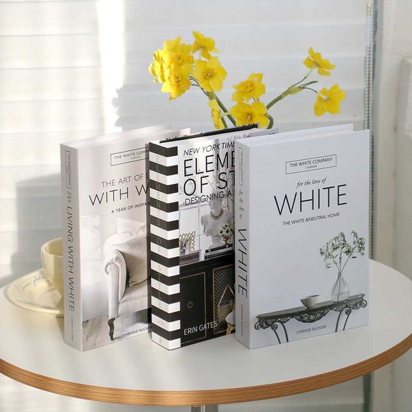 Simulation Book Living Room Accessories Fashion Home Decoration Props Bookshelf Decoration Coffee Table Decoration BooksX240824