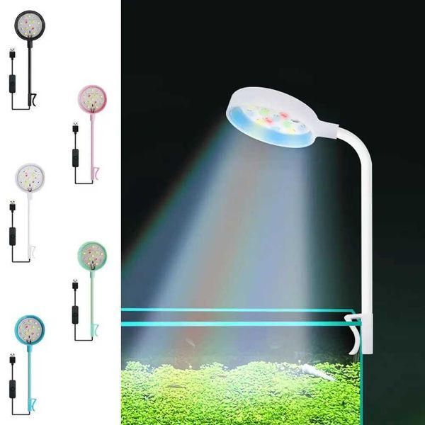 Mini Fish Tank Lighting Led Light Waterproof Usb 360 Degree Rotation Energy Saving Clip Design For Fish Tank Aquarium W0L2 Z250205