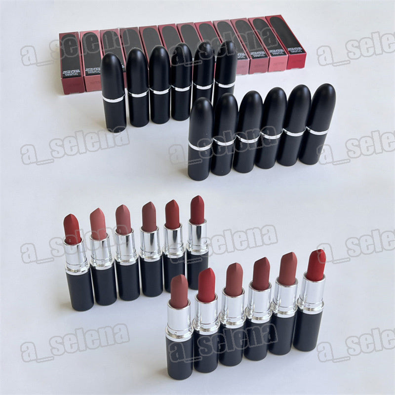 14 Color Lip Makeup Matte Lipstick Lustre Lipsticks Rouge A Levres 3.5g Warm Velvet teddy