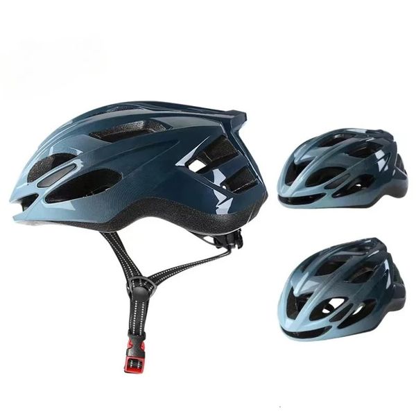 Bicycle Helmet with Tail Light Mens Womens Road Mountain Bike Helmet Outdoor Bike Scooter One Piece Ultralight Cycling Helmet 241202