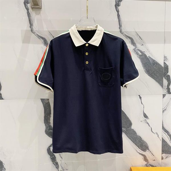 Designer Polos Mens Polo Shirt Fashion Men&#039;s T-shirt Luxury Polo Collar Breathable Top Summer Business Shirt Asian size M--XXXL