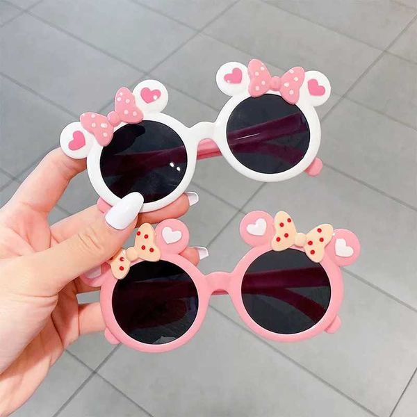 Childrens Cute Sunglasses for Boys and Girls Outdoor Sun Protection Summer Baby Sports Sunshade Glasses Childrens UV400 Sunglasses W250109