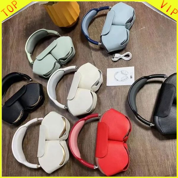 P9 Pro Max Wireless Earphones with Earphone Protective Case, Compatible with Microphone Headphones for Mobile, PhonesHifi Stereo Over-ear Bl