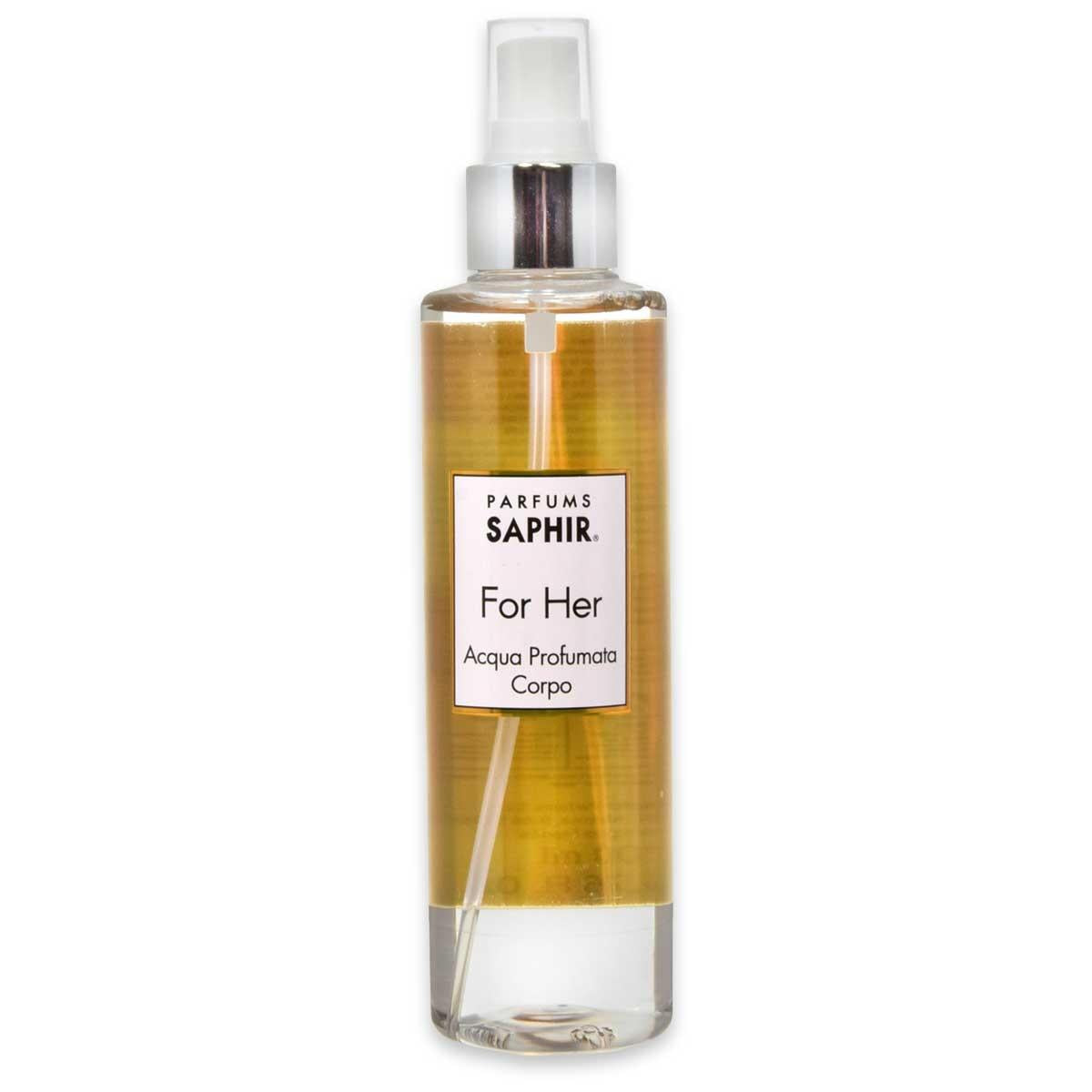Frasco 200 ml body spray saphir For lei