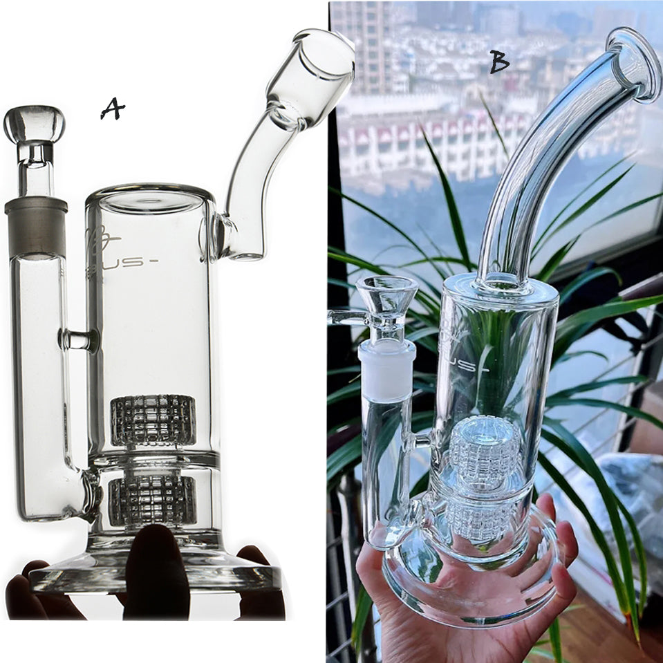 Mobius Matrix perc Bong Recycler Dab Rigs Bubbler Heady Glass Water Bongs Hookahs smoking glass pipes With 18mm Bowl