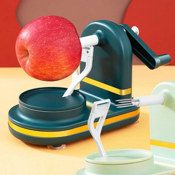 Manual Apple Peeler Multifunctional with Stainless Steel Blades Hand Crank Fruit Peeler Food Peeling Machine for Kitchen Gadgets 250211