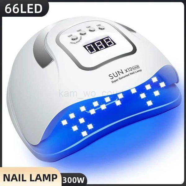 66LED UV Nail Drying Lamp 300W Manicure Lamp With LCD Display Infrared Automatic Sensor For Gel Polish Drying Lamp Manicure ToolM240729